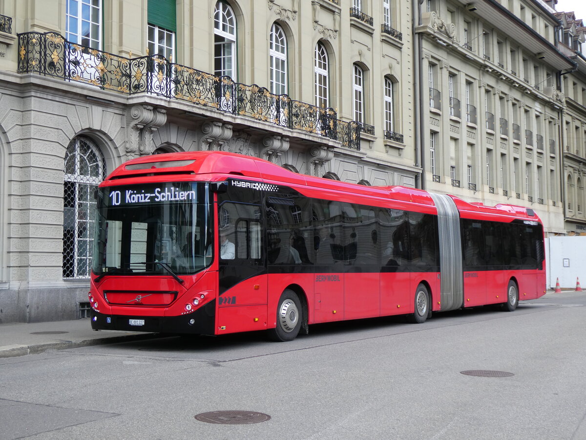 272'844) - Bernmobil, Bern - Nr. 227/BE 881'227 - Volvo am 13. M�rz 2025 in Bern, Bundesplatz