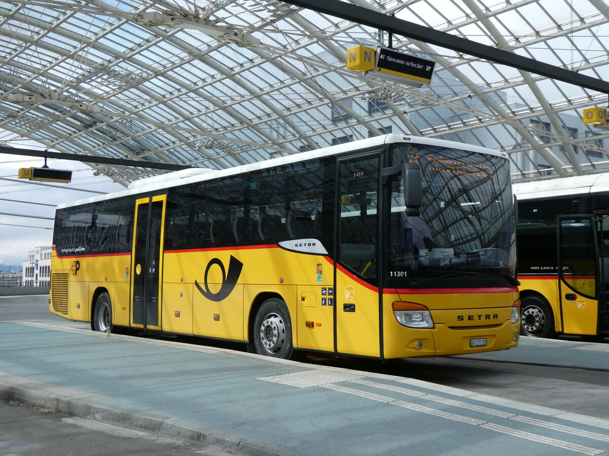 (272'909) - PostAuto Graub�nden - GR 179'708/PID 11'301 - Setra am 14. M�rz 2025 in Chur, Postautostation