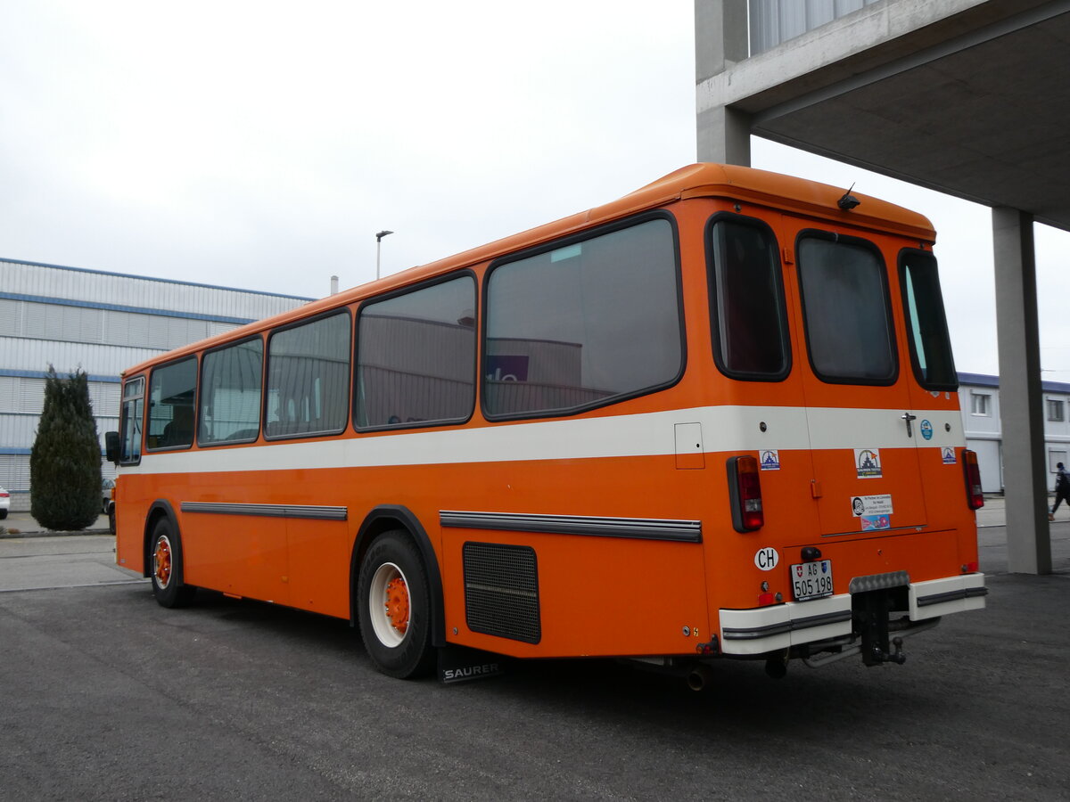 (272'937) - Mangold, Oberengstringen - AG 505'198 - Saurer/Hess (ex RhV Altst�tten Nr. 45) am 15. M�rz 2025 in Derendingen, Enter