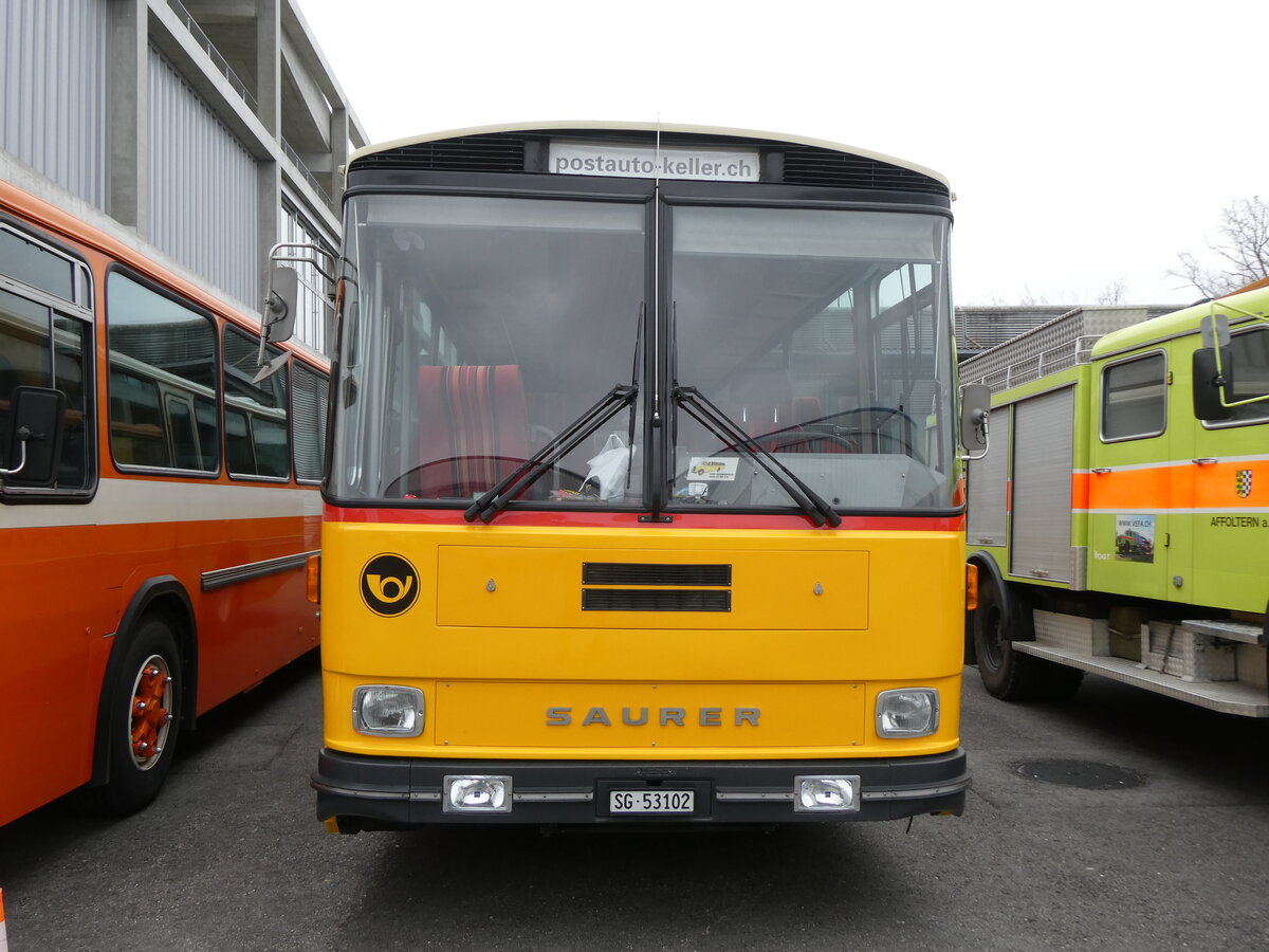 (273'004) - Keller, Niederwil - Nr. 4/SG 53'102 - Saurer/R&J (ex Keller, Hottwil Nr. 5/PID 1270; ex P 25'303; ex P 25'354) am 15. M�rz 2025 in Derendingen, Enter