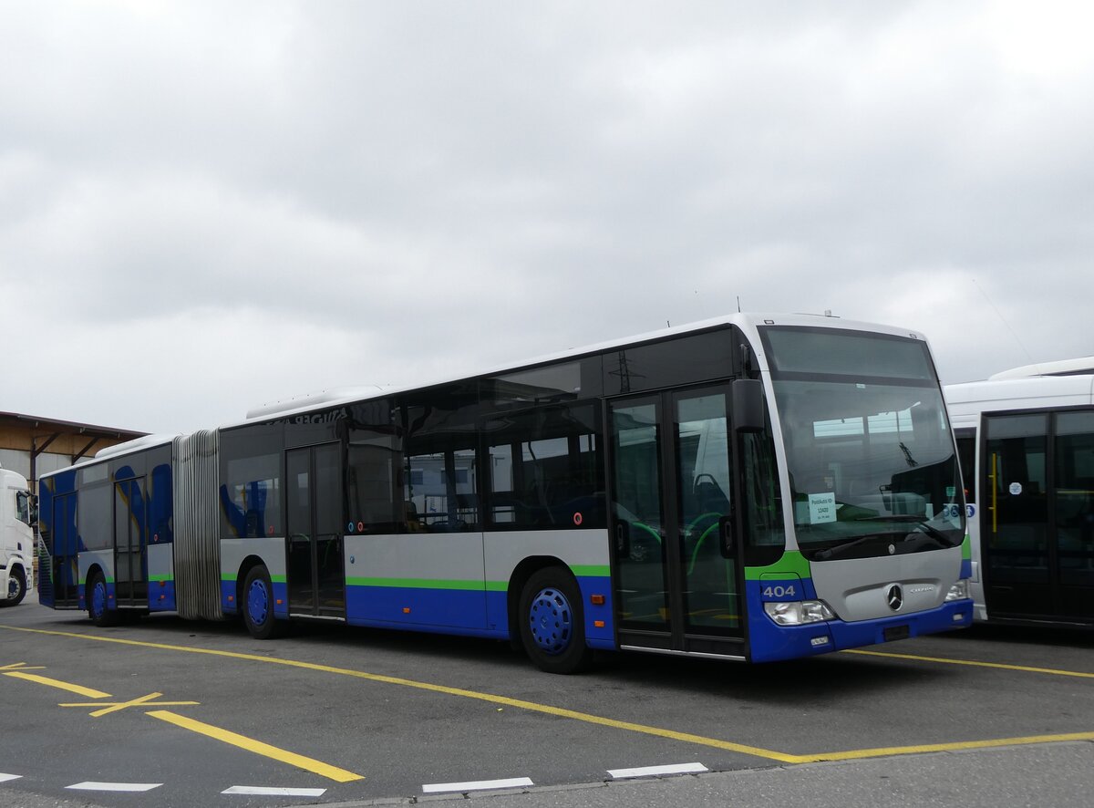 (273'024) - PostAuto Nordschweiz - PID 12'420 - Mercedes (ex TPL Lugano Nr. 404) am 15. M�rz 2025 in Kerzers, Interbus