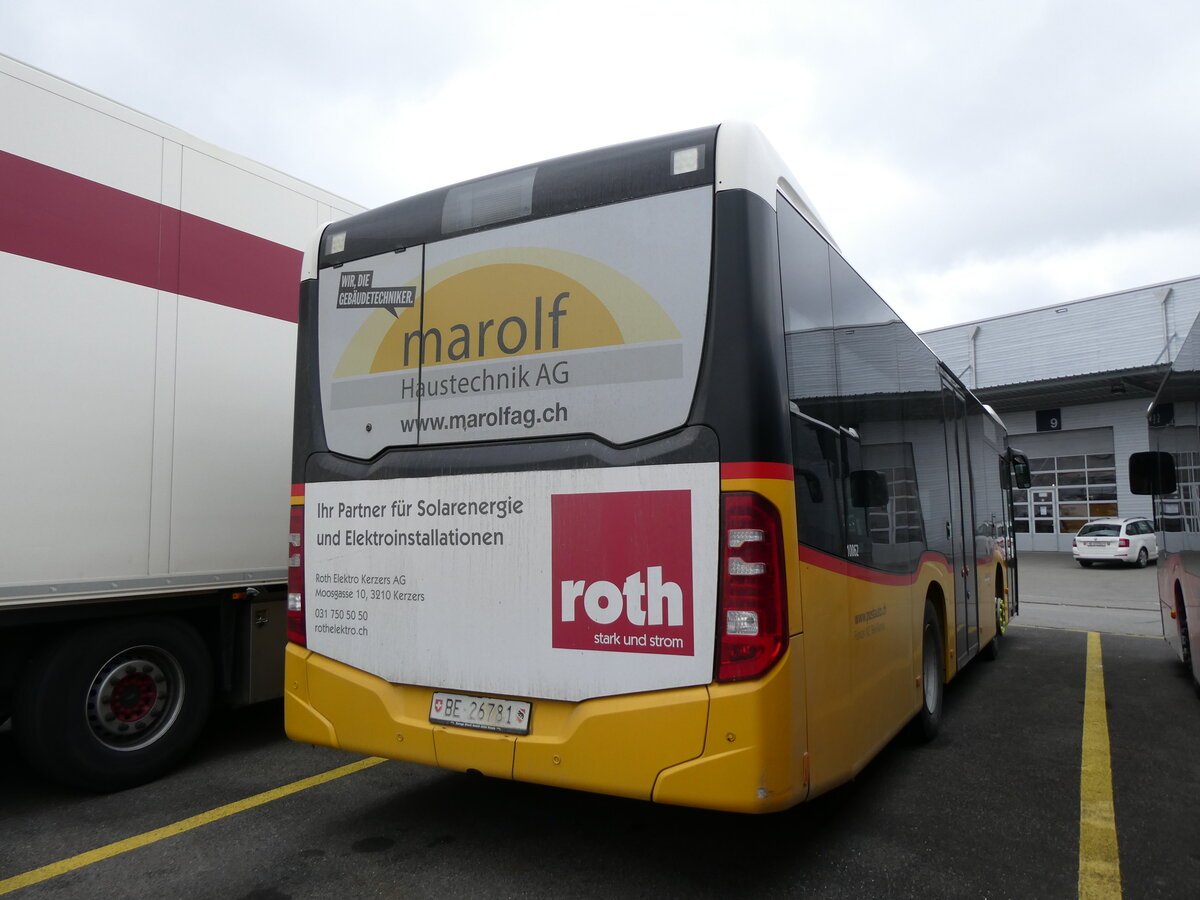 (273'028) - Funi-Car, Biel - Nr. EP09/BE 26'781/PID 10'062 - Mercedes (ex Eurobus, Bern Nr. 9) am 15. M�rz 2025 in Kerzers, Interbus