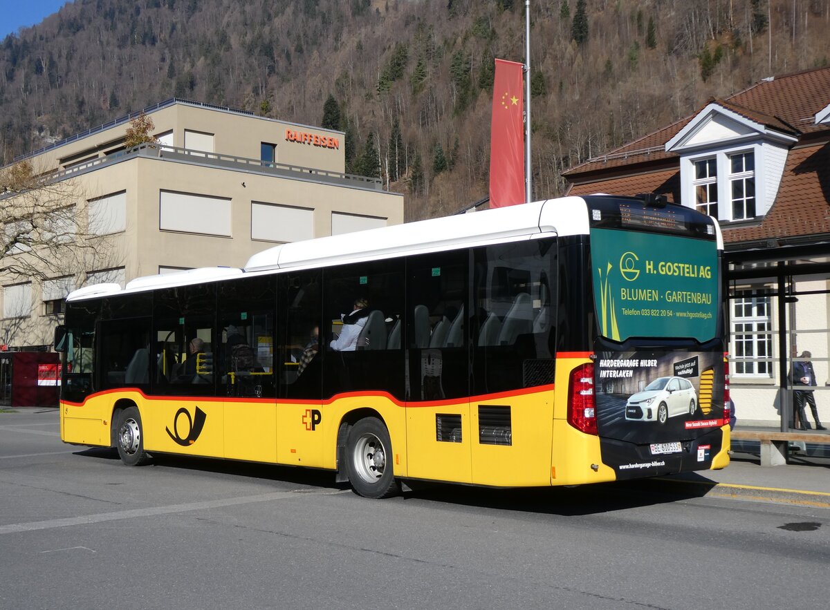 (273'054) - PostAuto Bern - BE 610'533/PID 11'684 - Mercedes am 18. M�rz 2025 beim Bahnhof Interlaken Ost