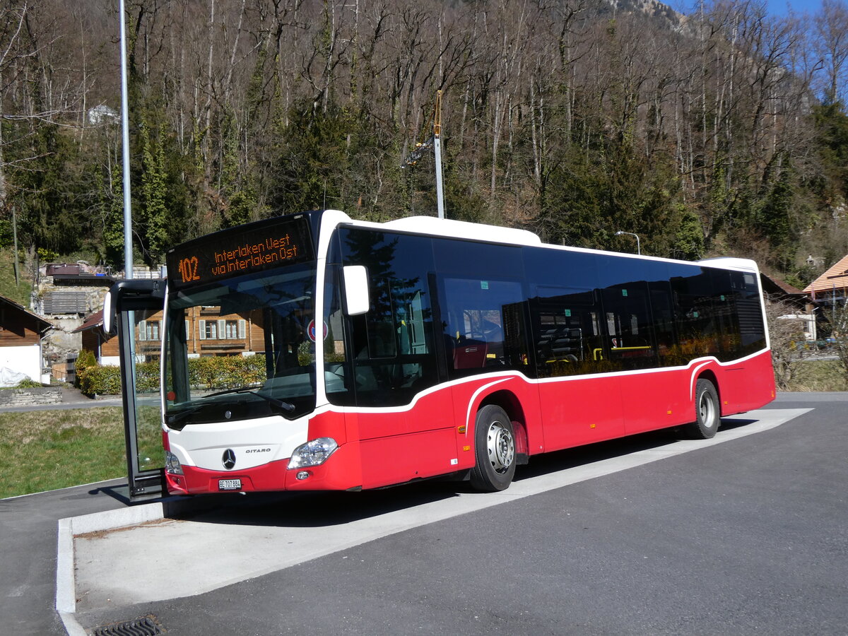 (273'093) - PostAuto Bern - BE 707'884/PID 12'414 - Mercedes (ex Wiener Linien, A-Wien Nr. 8154) am 20. M�rz 2025 in Ringgenberg, S�ge