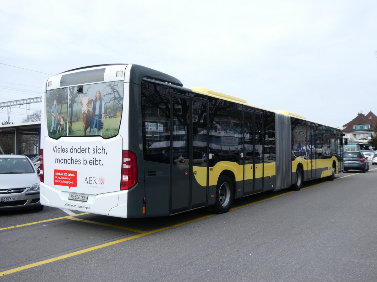 (273'113) - STI Thun - Nr. 183/BE 804'183 - Mercedes am 21. M�rz 2025 in Thun, CarTerminal