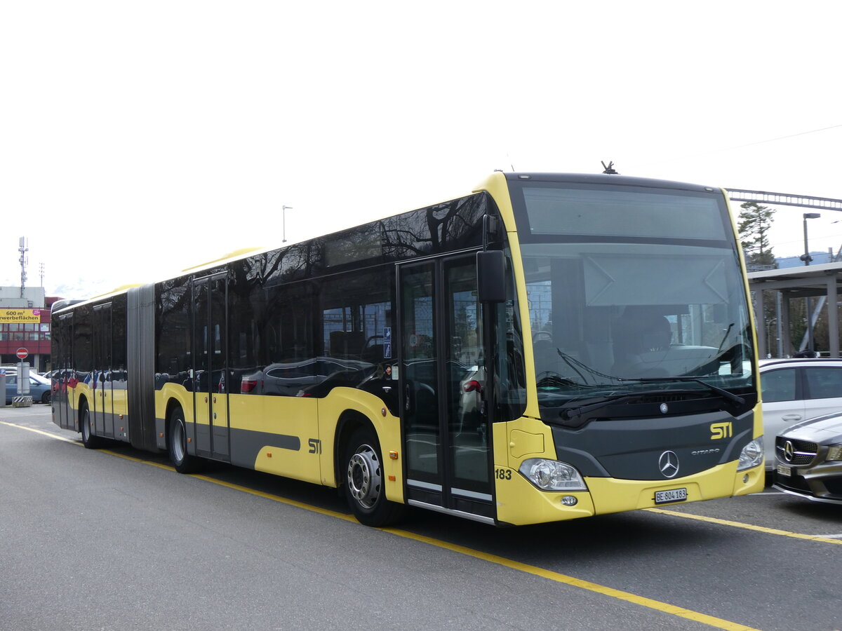 (273'114) - STI Thun - Nr. 183/BE 804'183 - Mercedes am 21. M�rz 2025 in Thun, CarTerminal