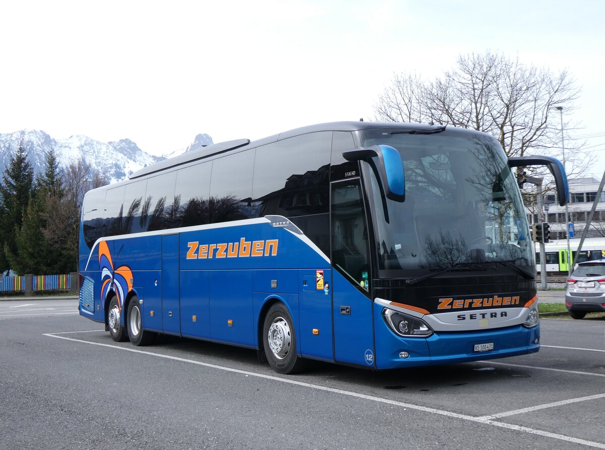 (273'115) - Zerzuben, Visp-Eyholz - Nr. 12/VS 100'431 - Setra am 21. M�rz 2025 in Thun, Seestrasse