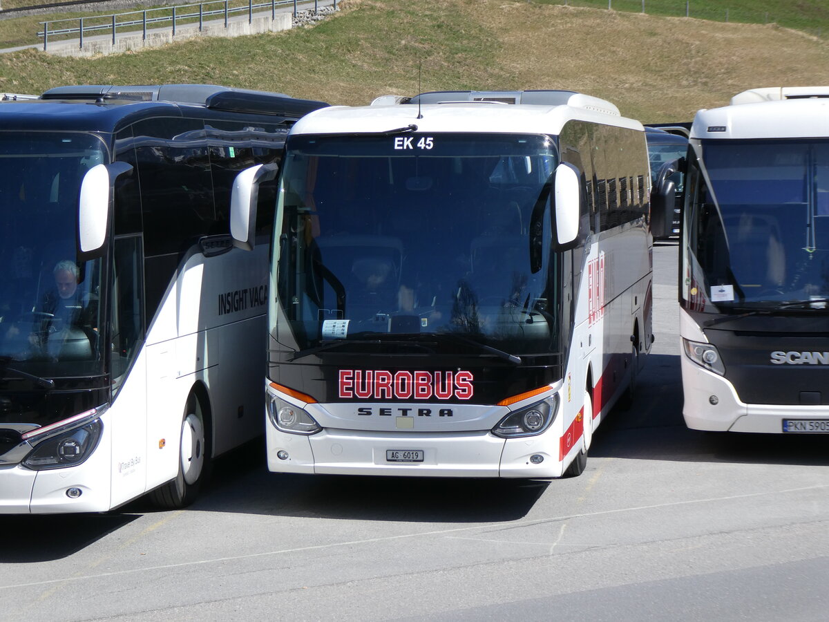 (273'288) - Knecht, Windisch - Nr. 45/AG 6019 - Setra am 28. M�rz 2025 in Grindelwald, Grund
