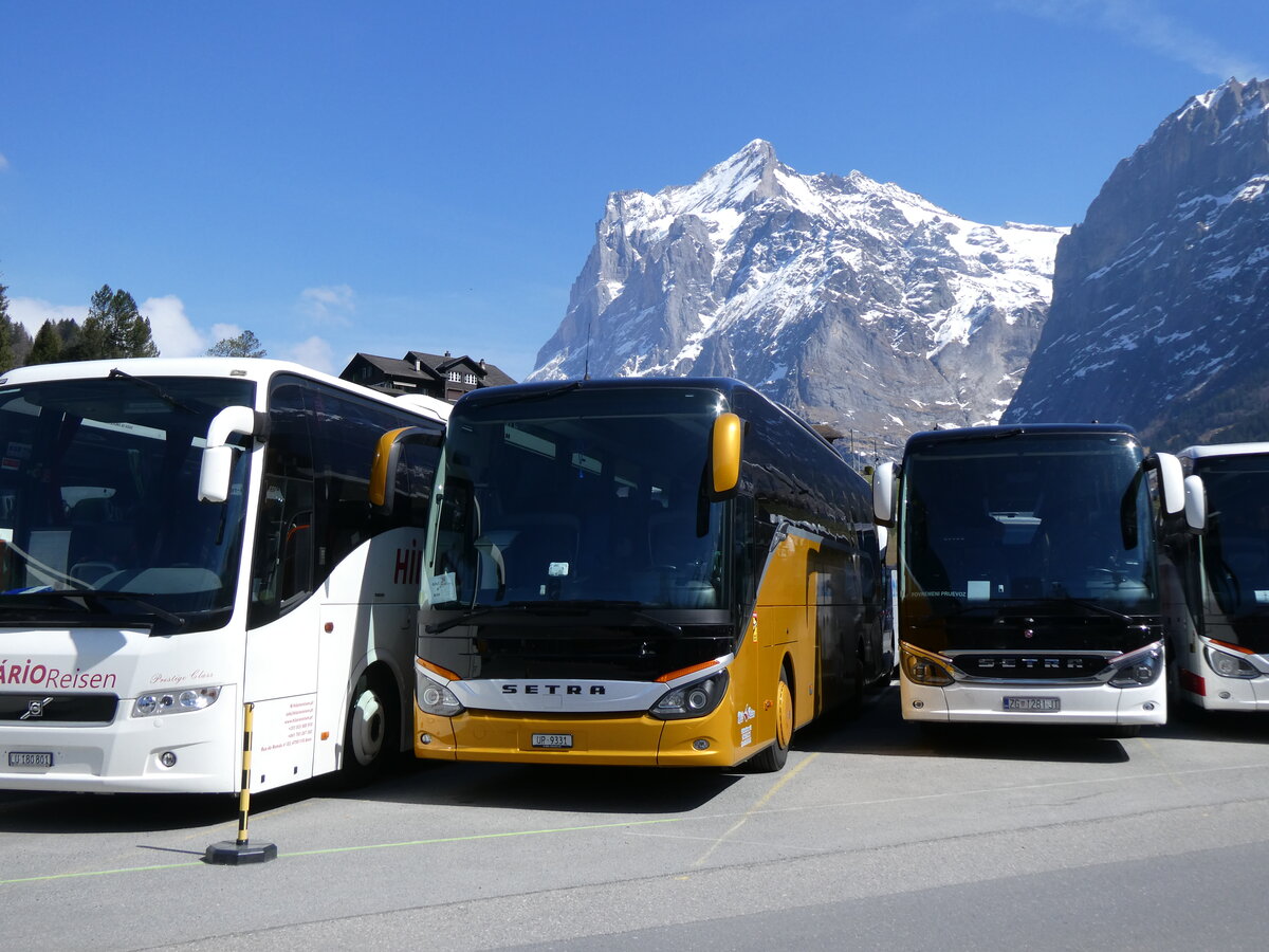 (273'292) - Mili Reisen, Erstfeld - UR 9331 - Setra am 28. M�rz 2025 in Grindelwald Grund