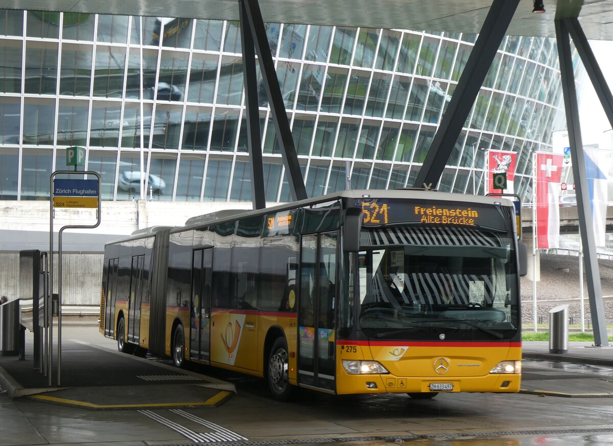 (273'422) - PostAuto Z�rich - Nr. 275/ZH 633'497/PID 5402 - Mercedes am 29. M�rz 2025 in Z�rich-Flughafen