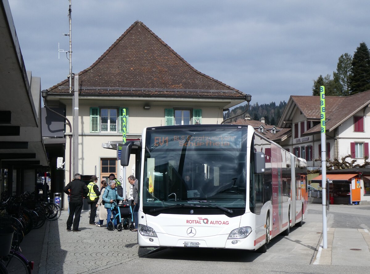 (273'448) - ARAG Ruswil - Nr. 49/LU 15'035 - Mercedes am 31. M�rz 2025 beim BAhnhof Langnau