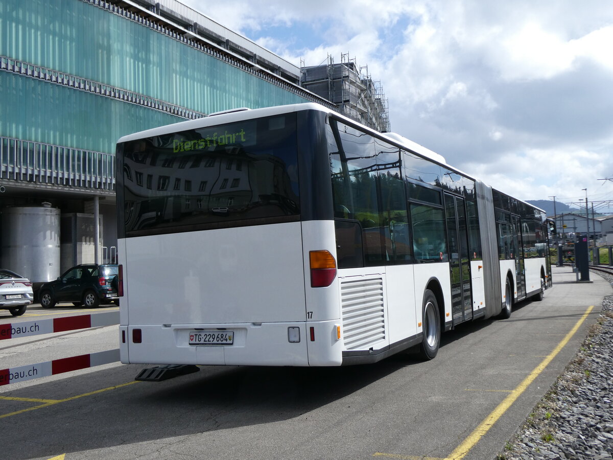 (273'461) - Eurobus, Arbon - Nr. 17/TG 229'684/PID 4235 - Mercedes (ex Nr. 73; ex Nr. 8) am 31. M�rz 2025 beim Bahnhof Langnau