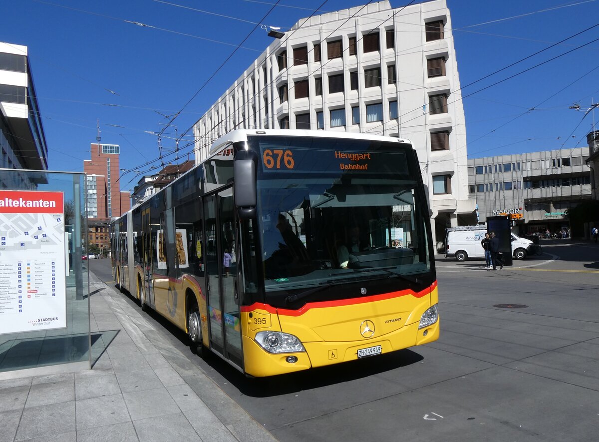 (273'500) - Moser, Flaach - Nr. 395/ZH 249'949/PID 11'397 - Mercedes am 2. April 2025 beim Hauptbahnhof Winterthur