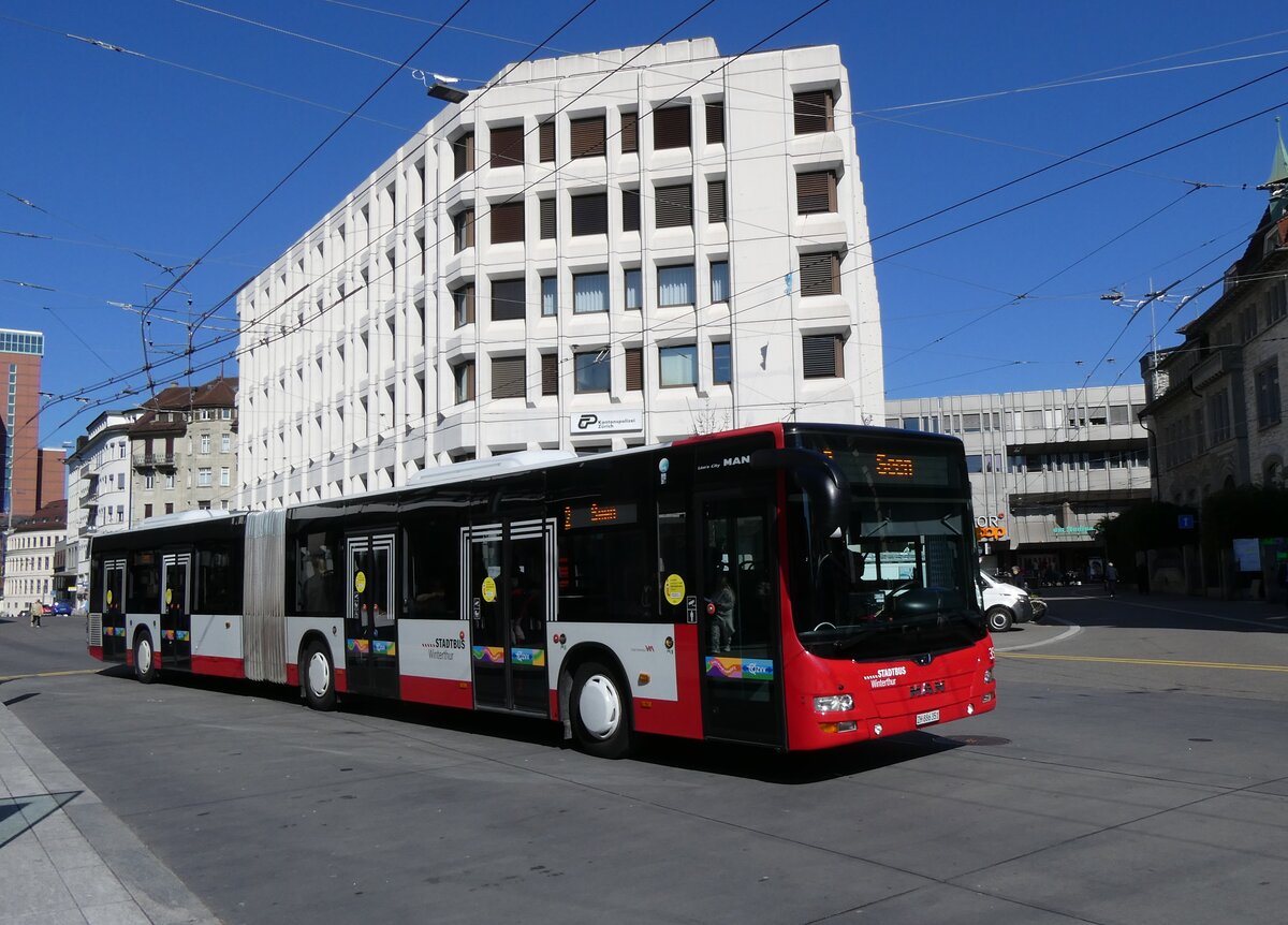 (273'512) - SW Winterthur - Nr. 351/ZH 886'351 - MAN am 2. April 2025 beim Hauptbahnhof Winterthur