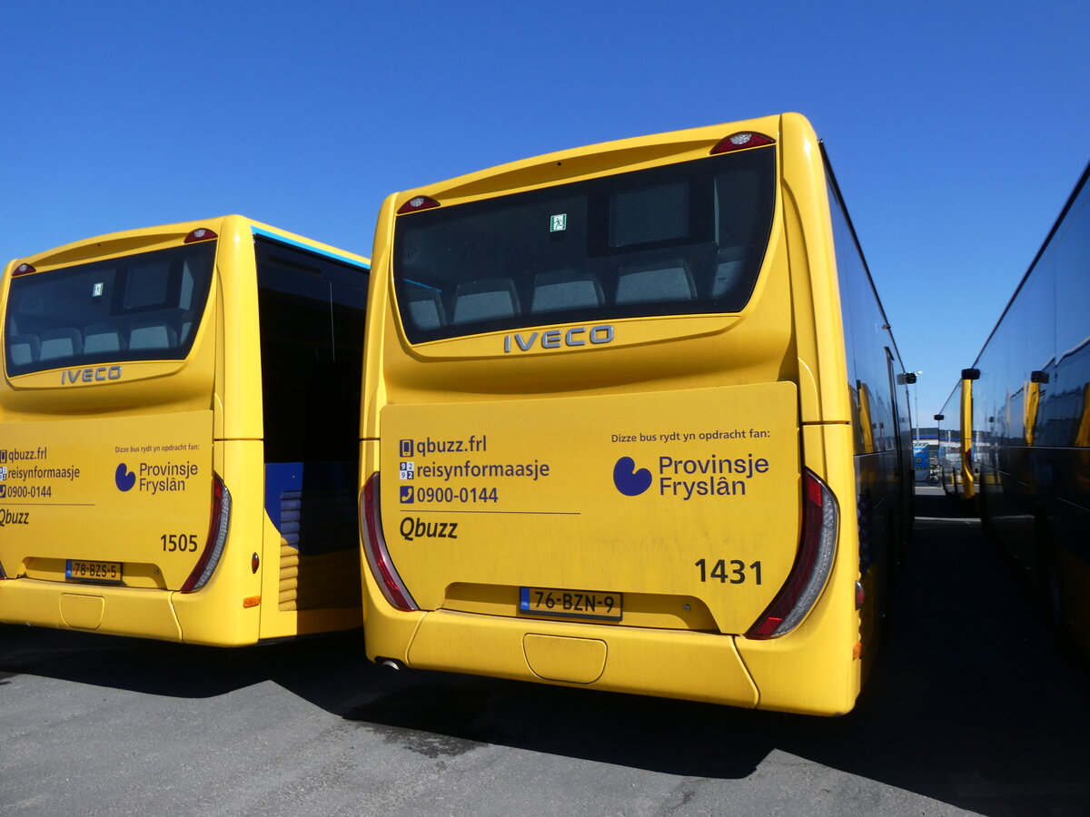 (273'645) - Qbuzz, Groningen - Nr. 1431/76-BZN-9 - Iveco am 5. April 2025 in Dokkum, Garage