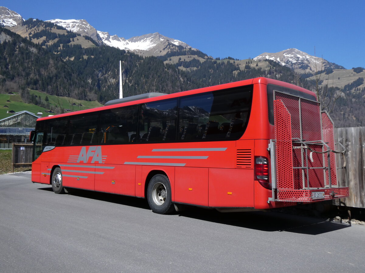 (273'765) - AFA Adelboden - Nr. 24/BE 26'701 - Setra am 8. April 2025 in Frutigen, Garage