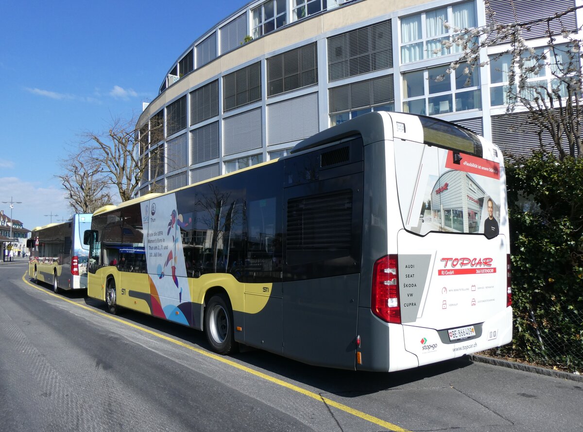 (273'770) - STI Thun - Nr. 409/BE 866'409 - Mercedes am 9. April 2025 bei der Schiffl�ndte Thun