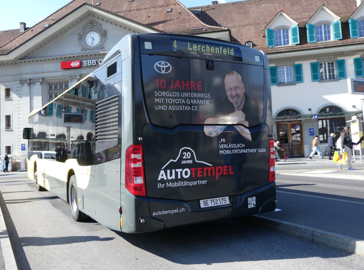 (273'771) - STI Thun - Nr. 175/BE 752'175 - Mercedes am 9. April 2025 beim Bahnhof Thun