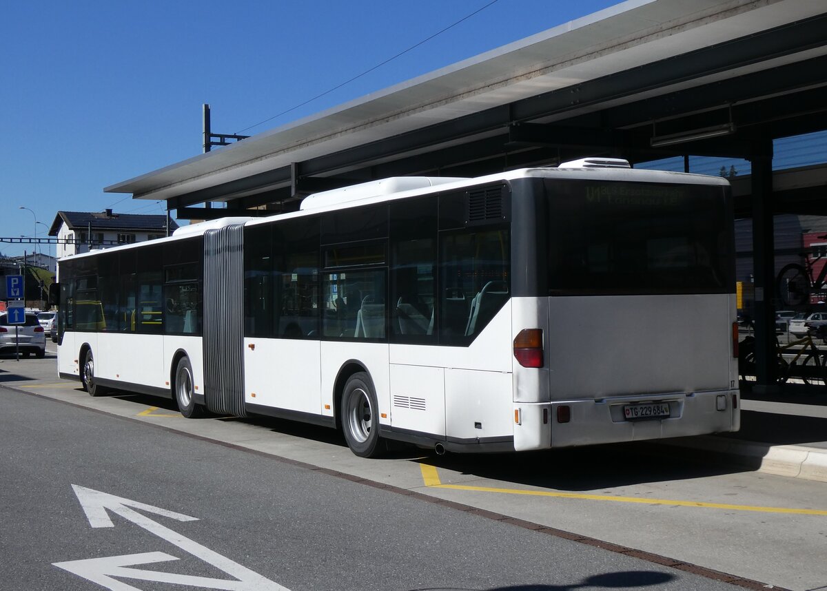 (273'823) - Eurobus, Arbon - Nr. 17/TG 229'684/PID 4235 - Mercedes (ex Nr. 73; ex Nr. 8) am 11. April 2025 beim Bahnhof Sch�pfheim