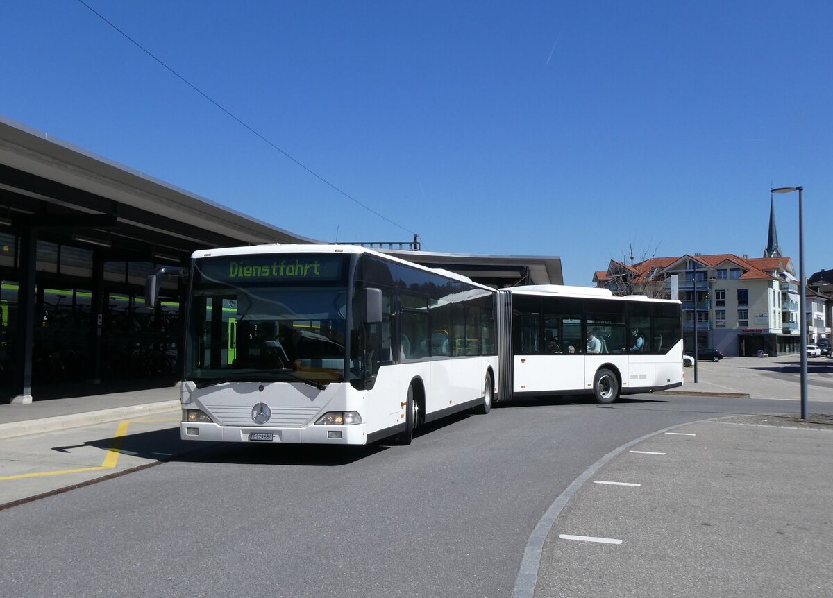 (273'844) - Eurobus, Arbon - Nr. 17/TG 229'684/PID 4235 - Mercedes (ex Nr. 73; ex Nr. 8) am 11. April 2025 beim Bahnhof Sch�pfheim