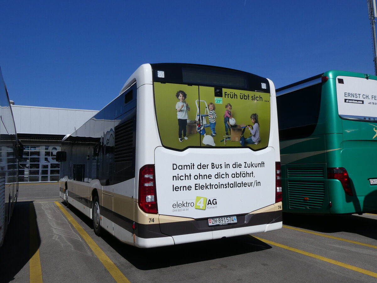 (273'863) - AZZK Zollikon - Nr. 74/ZH 891'574 - Mercedes am 12. April 2025 in Winterthur, Daimler Buses