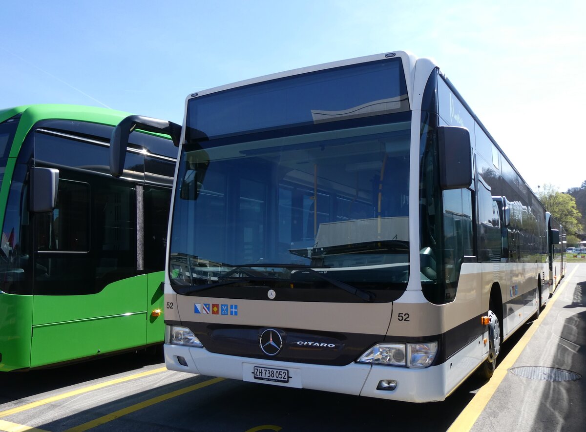 (273'868) - AZZK Zollikon - Nr. 52/ZH 738'052 - Mercedes am 12. April 2025 in Winterthur, Daimler Buses