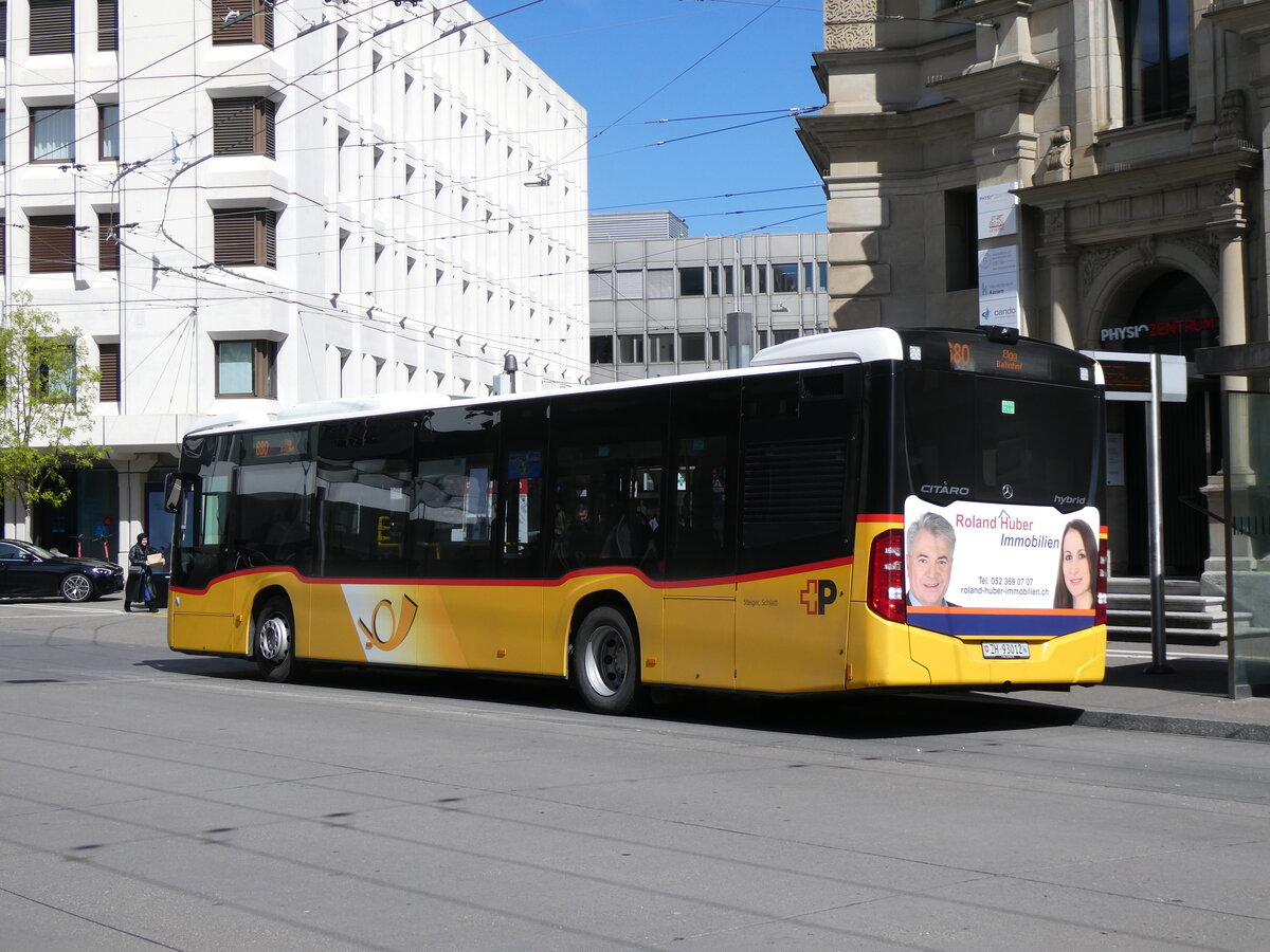(274'082) - Steiger, Schlatt - Nr. 419/ZH 93'012/PID 11'783 - Mercedes am 19. April 2025 beim Hauptbahnhof Winterthur