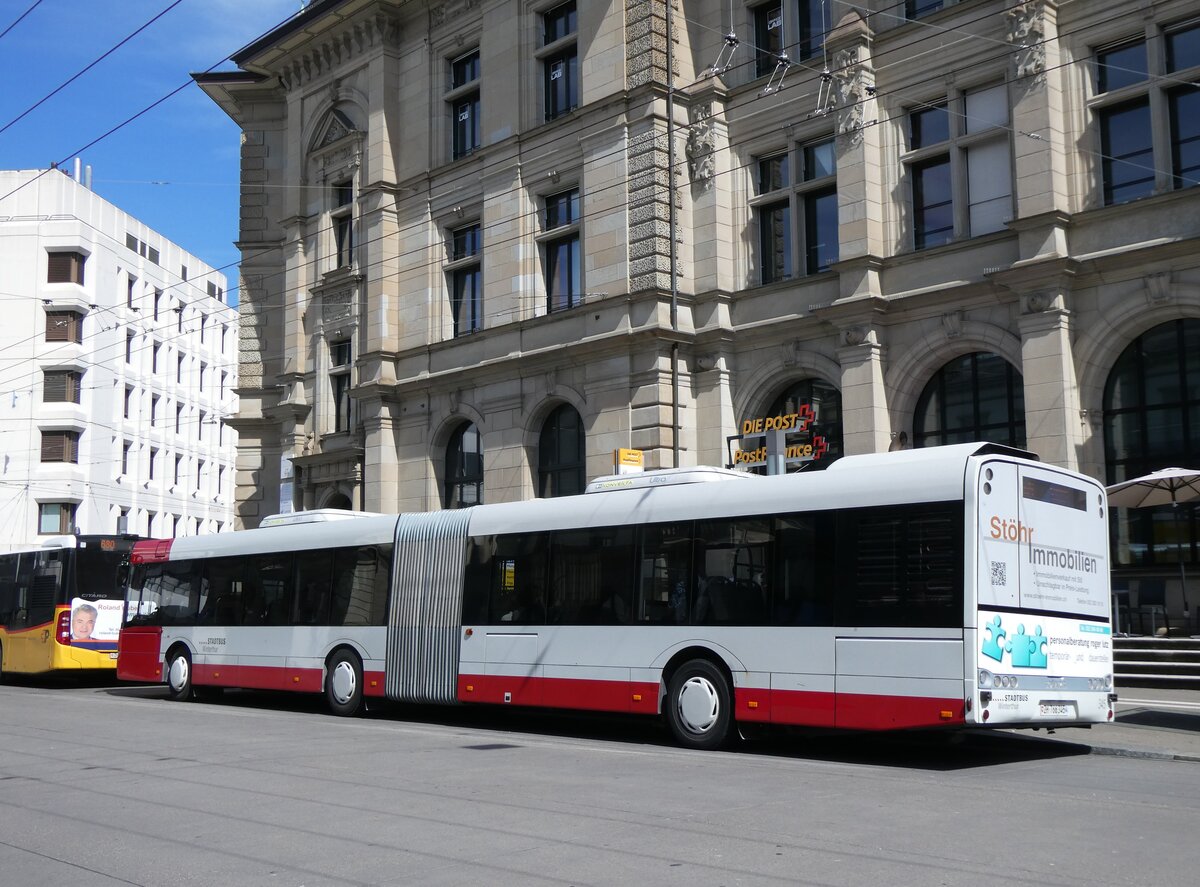 (274'086) - SW Winterthur - Nr. 345/ZH 766'345 - Solaris am 19. April 2025 beim Hauptbahnhof Winterthur