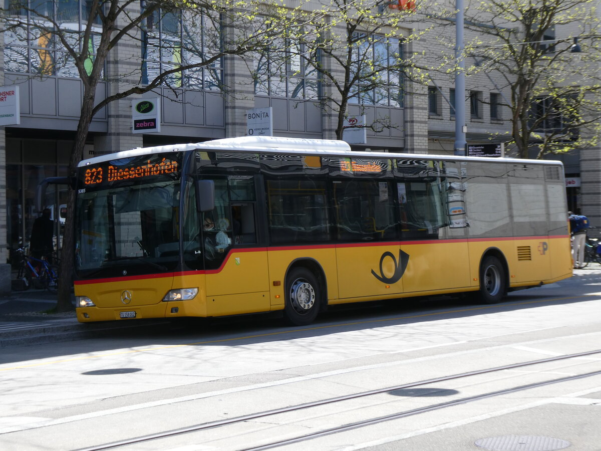 (274'106) - PostAuto Ostschweiz - TG 158'002/PID 5385 - Mercedes am 22. April 2025 beim Bahnhof Frauenfeld
