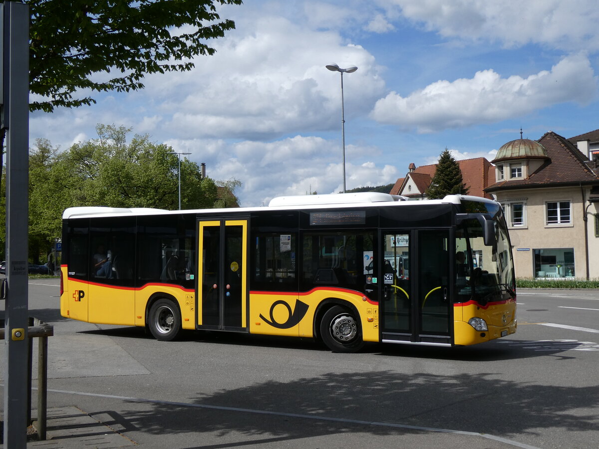 (274'128) - PostAuto Ostschweiz - TG 180'982/PID 11'127 - Mercedes am 22. April 2025 beim Bahnhof Weinfelden