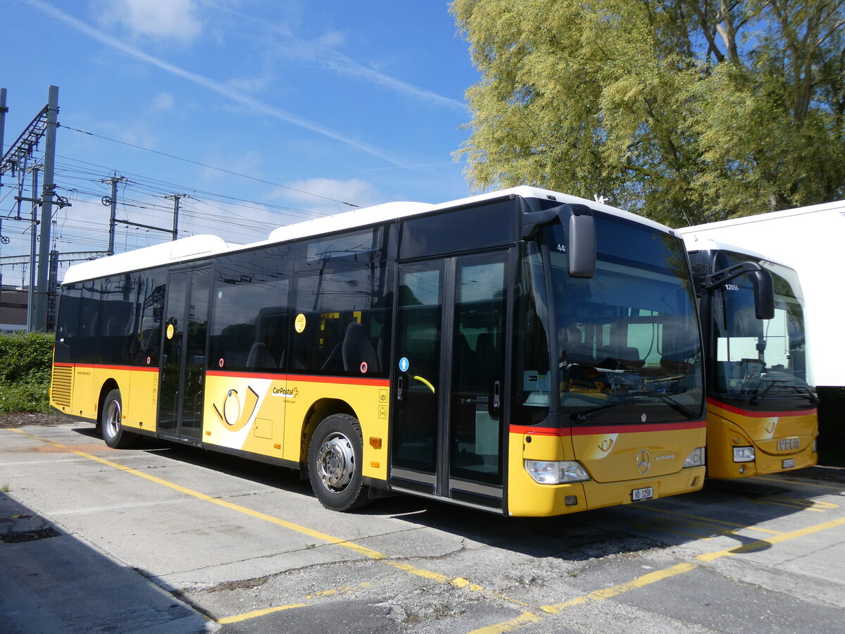 (274'226) - CarPostal Ouest - VD 1258/PID 4488 - Mercedes (ex TPB, S�deilles) am 26. April 2025 in Yverdon, Garage