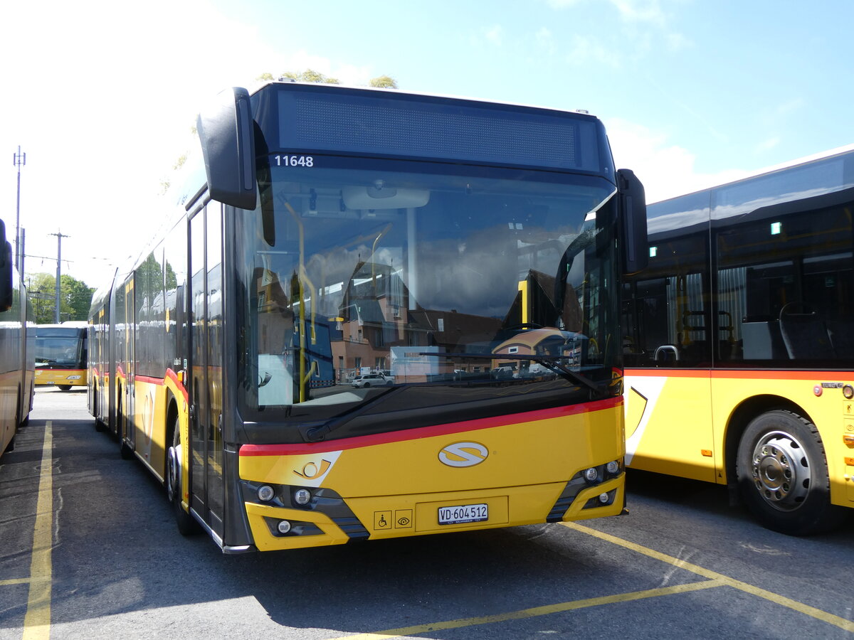 (274'230) - CarPostal Ouest - VD 604'512/PID 11'648 - Solaris am 26. April 2025 in Yverdon, Garage
