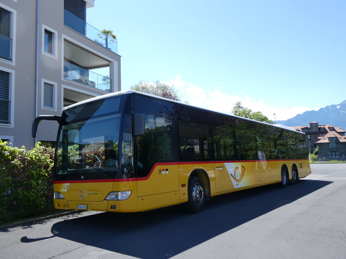 (274'387) - Engeloch, Riggisberg - Nr. 5/BE 447'403/PID 5415 - Mercedes (ex PostAuto Bern Nr. 5415; ex AVA Biel Nr. 5) am 1. Mai 2025 in Thun, Garage STI