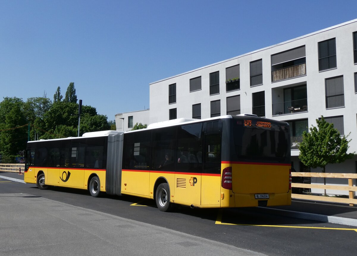 (274'418) - PostAuto Nordschweiz - BL 196'034/PID 5348 - Mercedes am 2. Mai 2025 beim Bahnhof Aesch
