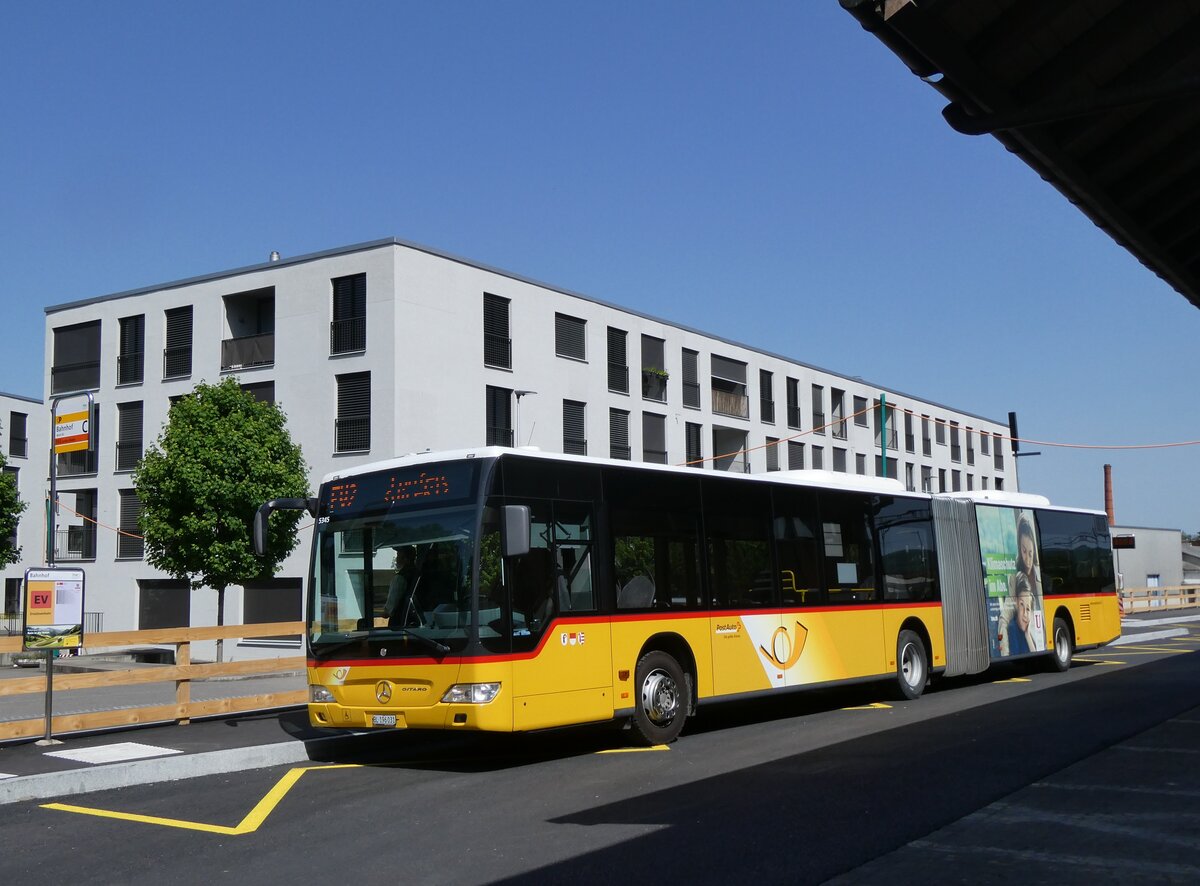 (274'427) - PostAuto Nordschweiz - BL 196'031/PID 5345 - Mercedes am 2. Mai 2025 beim Bahnhof Aesch