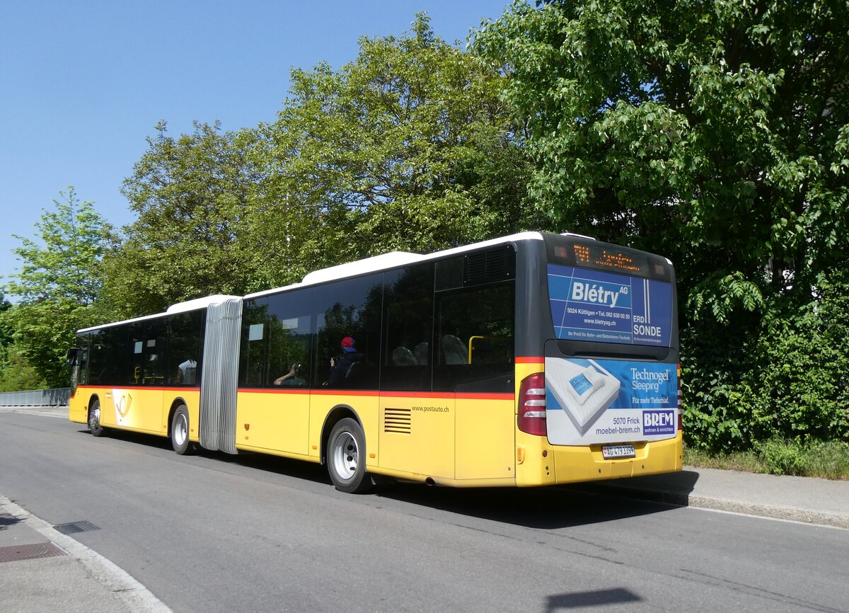 (274'440) - PostAuto Nordschweiz - AG 479'339/PID 5257 - Mercedes (ex SO 148'553) am 2. Mai 2025 beim Bahnhof Aesch