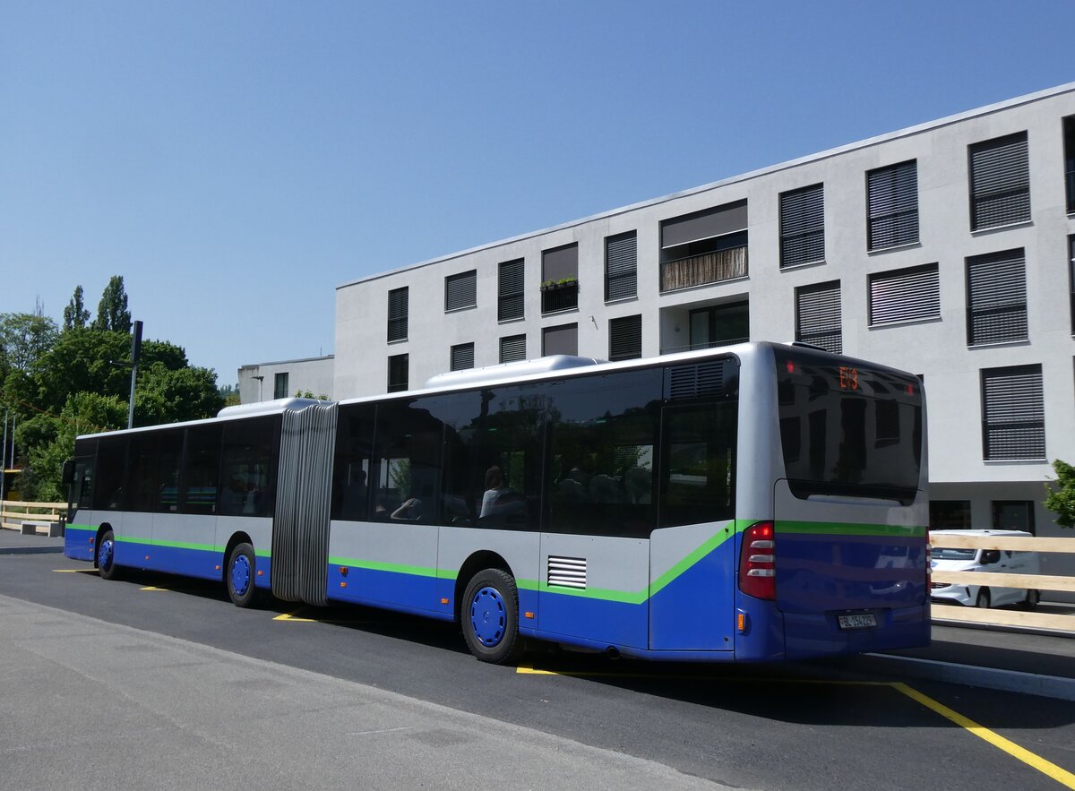 (274'449) - PostAuto Nordschweiz - BL 154'229/PID 12'420 - Mercedes (ex TPL Lugano Nr. 404) am 2. Mai 2025 beim Bahnhof Aesch