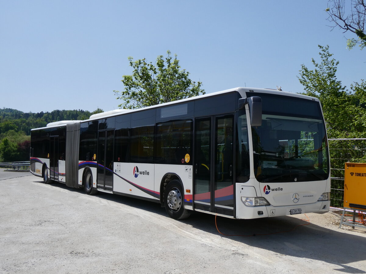 (274'460) - PostAuto Nordschweiz - AG 391'755/PID 5202 - Mercedes (ex Steffen, Remetschwil Nr. 61) am 2. Mai 2025 in Laufen, Garage