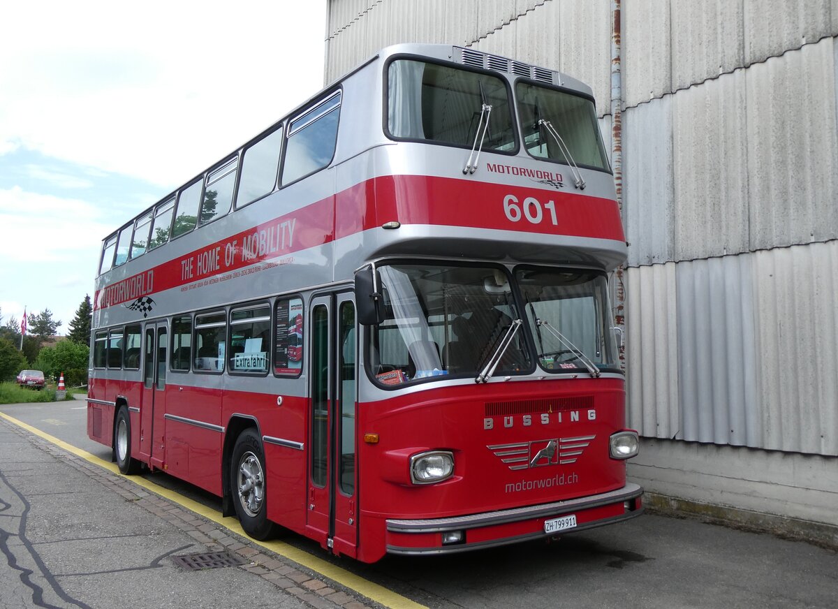 (274'536) - Motorworld, Kemptthal - Nr. 601/ZH 799'911 - B�ssing (ex WV Winterthur Nr. 601; ex WV Winterthur Nr. 201; ex Amt f�r Luftverkehr, Z�rich Nr. 47; ex Swissair, Z�rich Nr. 23) am 3. Mai 2025 in Attikon, Wegm�ller