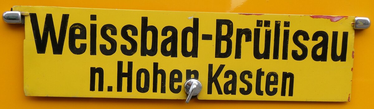 (274'538) - Routentafel - Weissbad-Br�lisau n.Hoher Kasten - am 3. Mai 2025 in Attikon, Wegm�ller