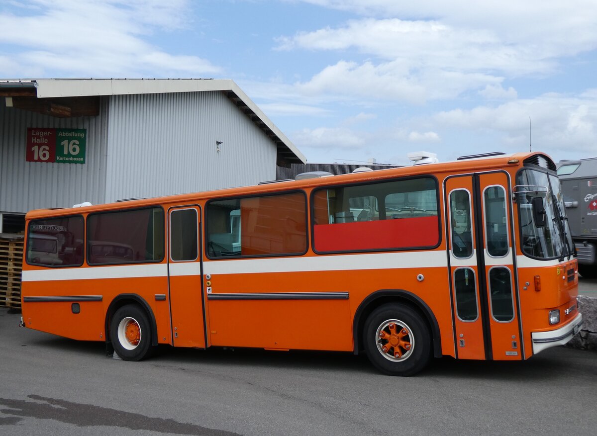 (274'548) - Mangold, Oberengstringen - AG 505'198 - Saurer/Hess (ex RhV Altst�tten Nr. 45) am 3. Mai 2025 in Attikon, Wegm�ller