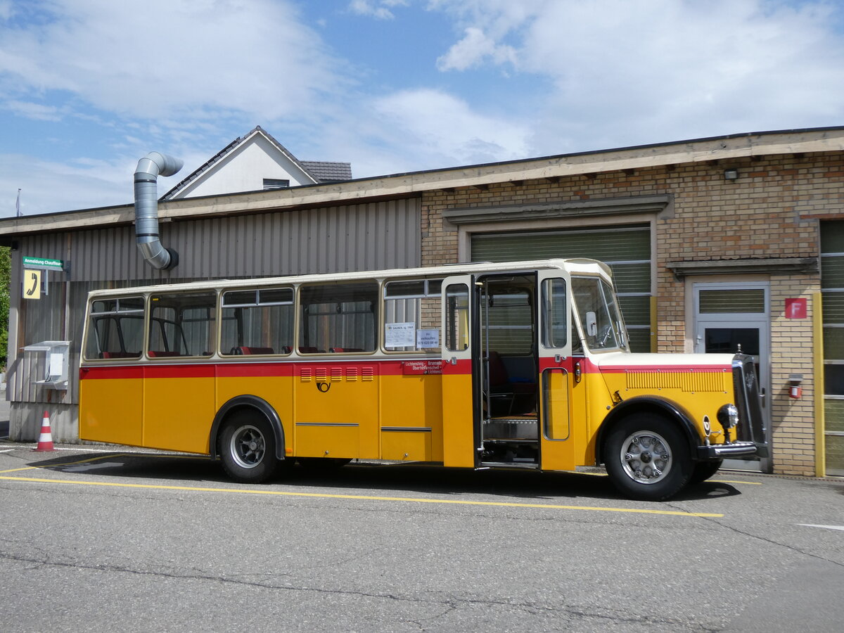 (274'572) - Brander, B�tschwil - SG 29'670 U - Saurer/Krapf (ex Vetsch, Oberhelfenschwil) am 3. Mai 2025 in Attikon, Wegm�ller