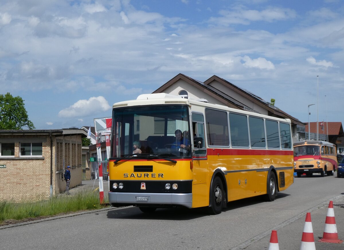 (274'573) - Stolz, Niederb�ren - SG 452'875 - Saurer/R&J (ex Soltermann, Bichwil; ex Ziegler, Pratteln; ex Tanner, Bubendorf; ex Schnider, Sch�pfheim) am 3. Mai 2025 in Attikon, Wegm�ller