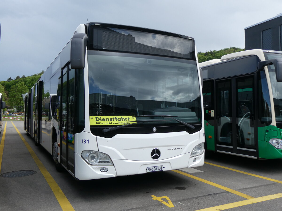 (274'606) - VZO Gr�ningen - Nr. 131/ZH 126'131 - Mercedes am 3. Mai 2025 in Winterthur, Daimler Buses