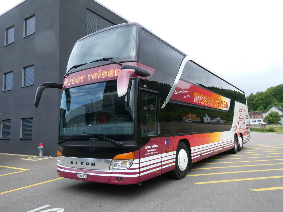 (274'630) - Moser, Flaach - ZH 390'619 - Setra am 3. Mai 2025 in Winterthur, Daimler Buses