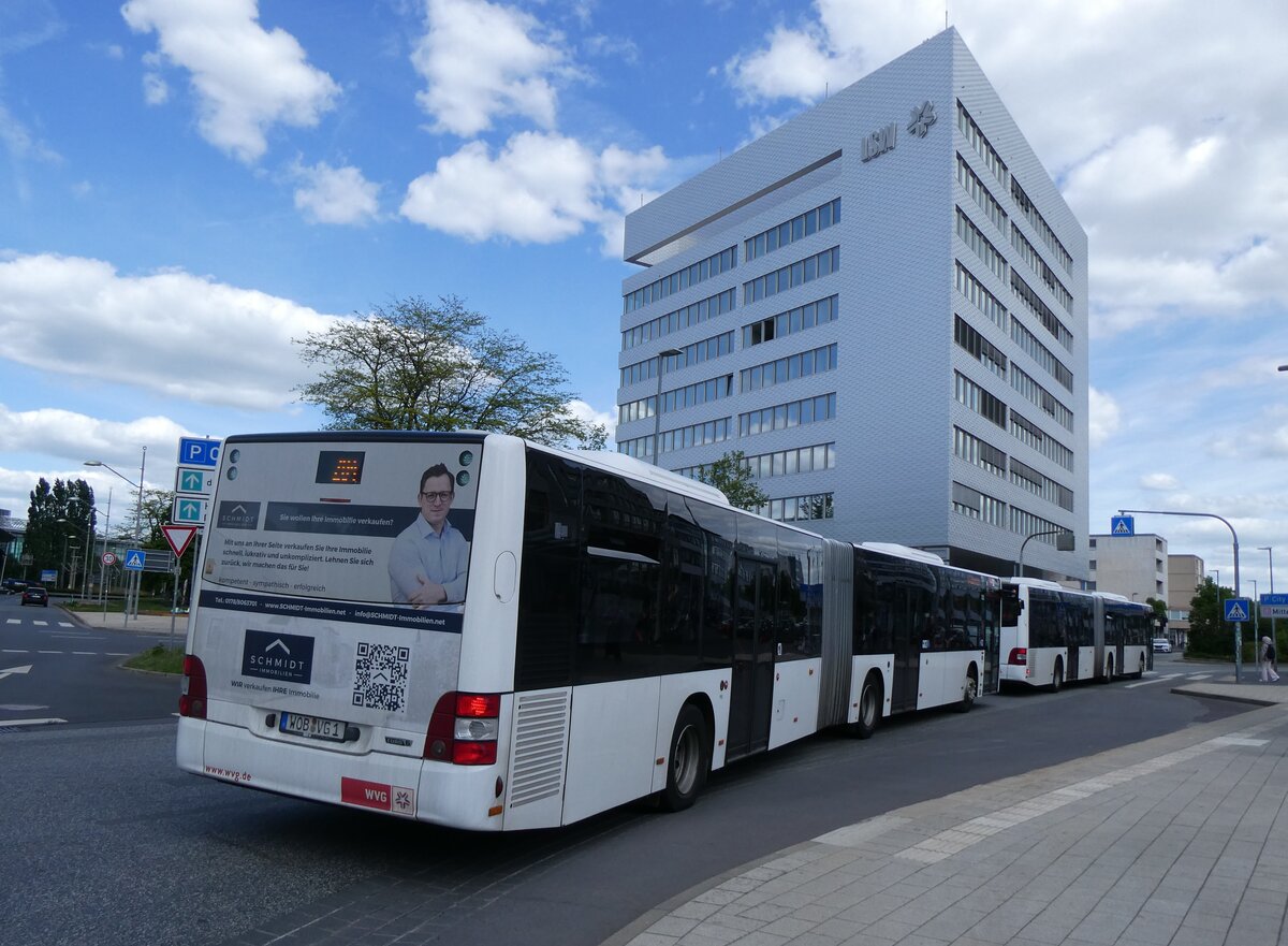 (274'996) - WVG Wolfsburg - Nr. 501/WOB-VG 1 - MAN am 7. Mai 2025 beim Hauptbahnhof Wolfsburg