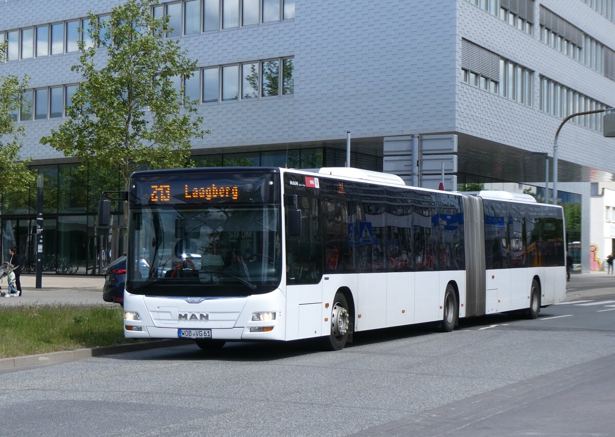 (275'000) - WVG Wolfsburg - Nr. 561/WOB-VG 61 - MAN am 7. Mai 2025 beim Hauptbahnhof Wolfsburg