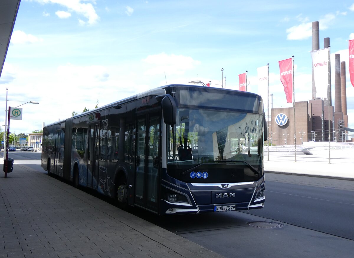 (275'005) - WVG Wolfsburg - Nr. 179/WOB-VG 79 - MAN am 7. Mai 2025 beim Hauptbahnhof Wolfsburg