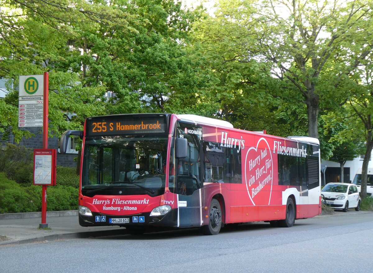 (275'034) - HHA Hamburg - Nr. 1643/HH-JA 613 - Mercedes am8. Mai 2025 in Hamburg, Normannenweg