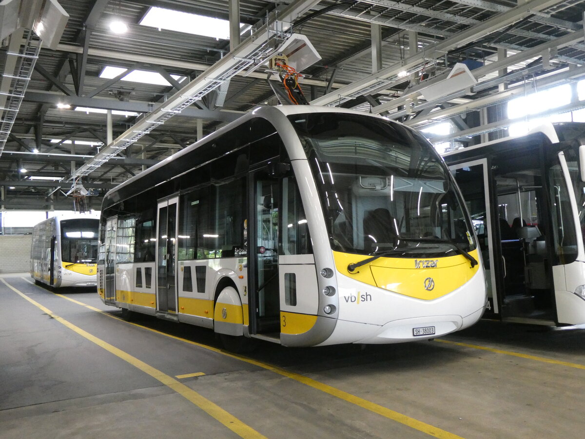 (275'658) - VBSH Schaffhausen - Nr. 3/SH 38'003 - eIrizar am 17. Mai 2025 in Schaffhausen, Busdepot